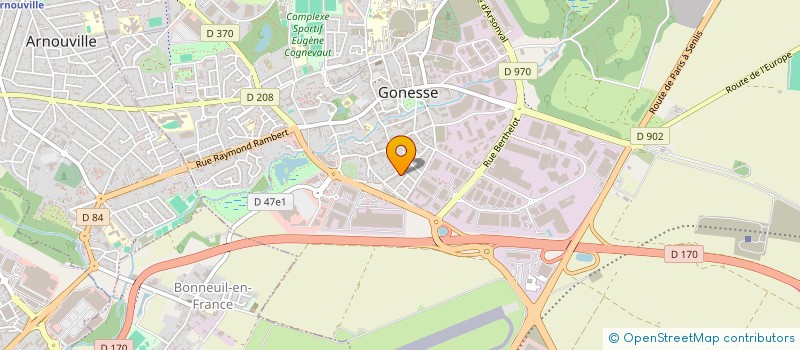 localisation de l'entreprise EAUOPTIENERGIE à GONESSE