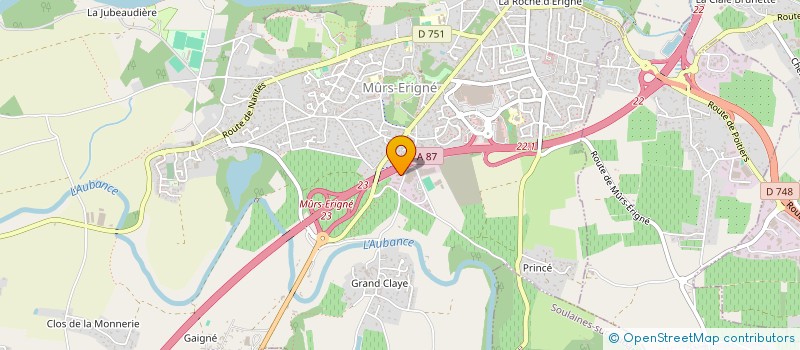 localisation de l'entreprise EAUSMOSE  MURS-ERIGNE