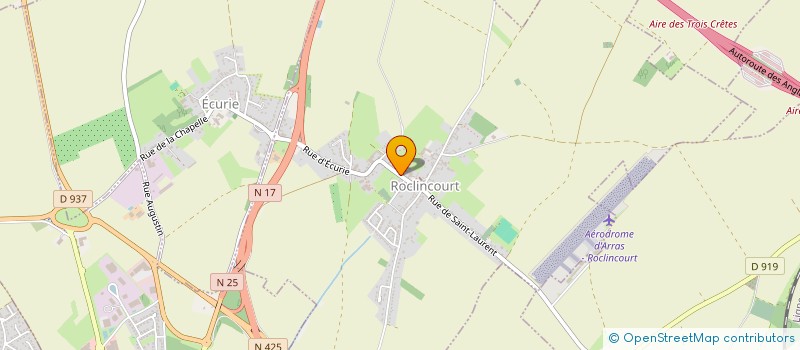 localisation de l'entreprise EAUSOLAIR GENIE CLIMATIQUE  SAINT-LAURENT-BLANGY