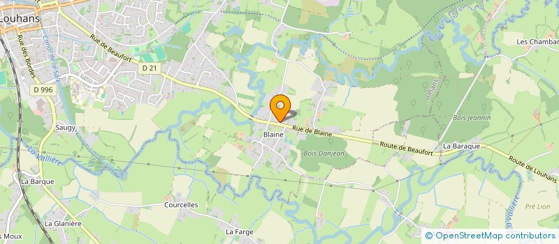 localisation de l'entreprise EAUSOLEIL BOURGOGNE à LOUHANS