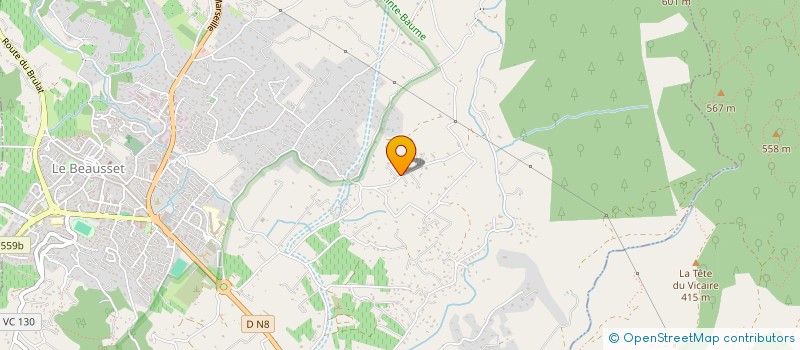 localisation de l'entreprise EAUSSYANE SUD à LE BEAUSSET