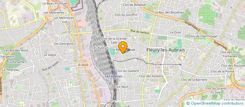 localisation de l'entreprise EAUVIE HUMANITAS à FLEURY-LES-AUBRAIS