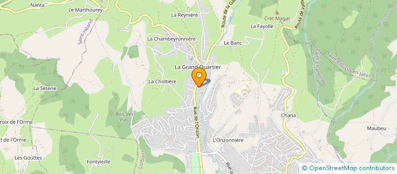 localisation de l'entreprise EAUX 3 MOUSS à SORBIERS