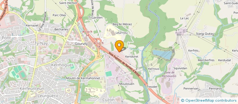 localisation de l'entreprise EAUX DE KIETUD à QUIMPER