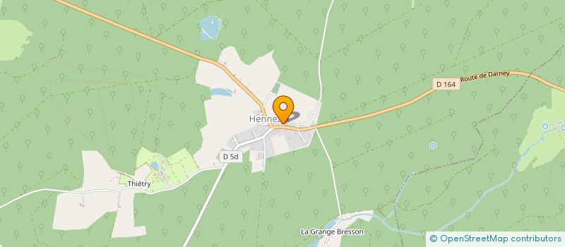 localisation de l'entreprise  EAUX DE L'OURCHE ET DU GRAND EST   HENNEZEL