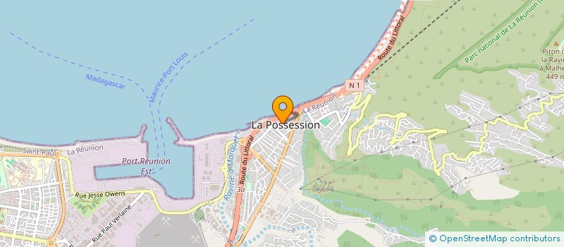 localisation de l'entreprise EAUX DE LA POSSESSION à LA POSSESSION
