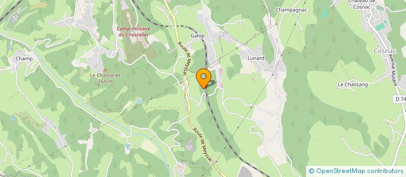 localisation de l'entreprise EAUX DU LIMOUSIN  MALEMORT