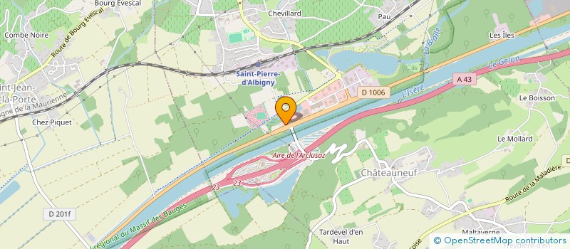 localisation de l'entreprise EAUX ET CIMES  SAINT-PIERRE-D'ALBIGNY