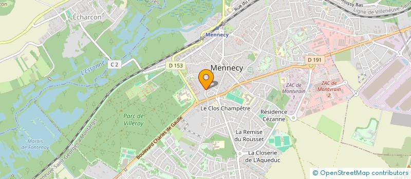 localisation de l'entreprise EAUX ET FONTAINES DE MENNECY à MENNECY