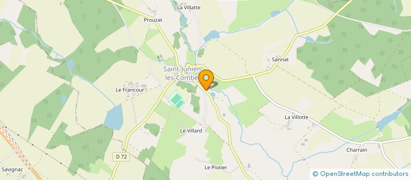 localisation de l'entreprise EAUX LES COEURS à SAINT-JUNIEN-LES-COMBES