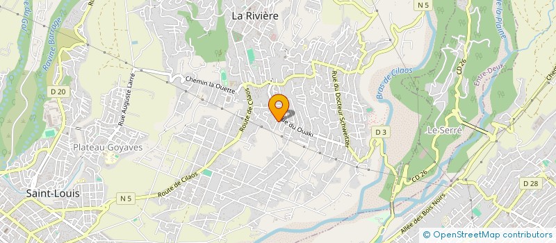localisation de l'entreprise EAUX MEGA à SAINT-LOUIS