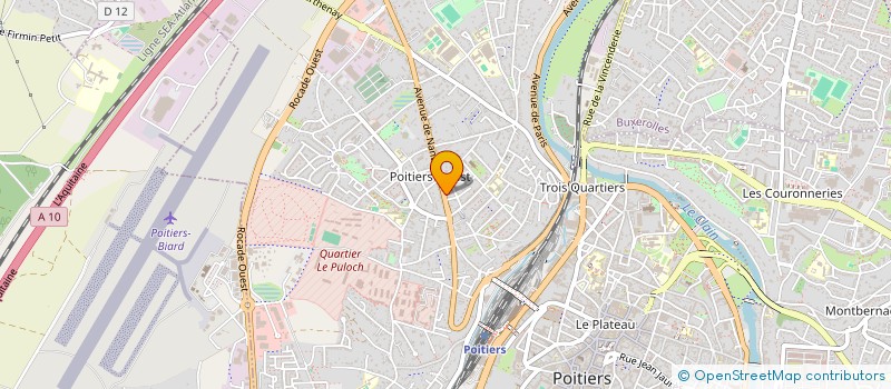 localisation de l'entreprise EAUX SOUTERRAINES EN REGION AGRICOLE à POITIERS