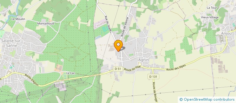 localisation de l'entreprise EAUX VIVES  AGNIN