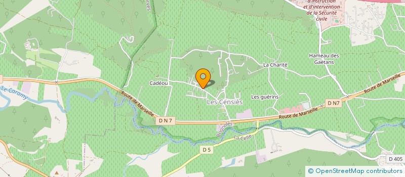 localisation de l'entreprise EAUX VIVES  BRIGNOLES