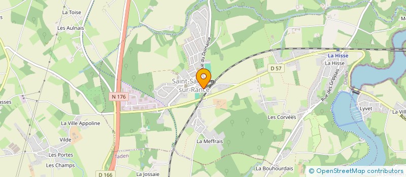 localisation de l'entreprise EAUX-VIVES CANOE KAYAK LOISIR ASSOCIATION  SAINT-SAMSON-SUR-RANCE