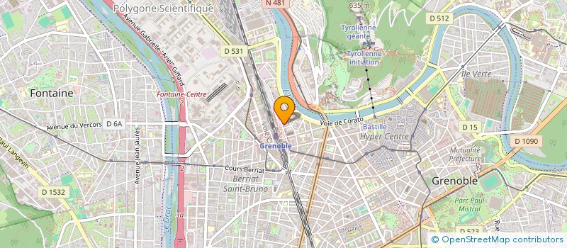 localisation de l'entreprise EAUX VIVES LOCATION à GRENOBLE