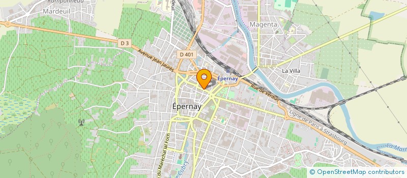 localisation de l'entreprise EAUXYGENE à EPERNAY