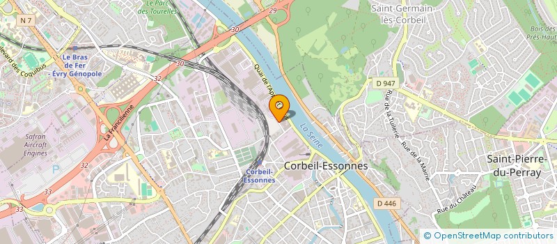 localisation de l'entreprise EAUXYGENE à CORBEIL-ESSONNES