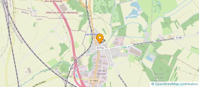 localisation de l'entreprise EAUZONNET  DAGNEUX