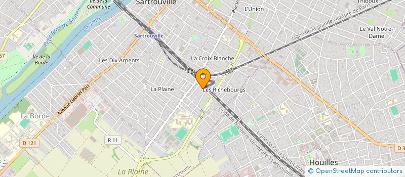 localisation de l'entreprise EAVP à SARTROUVILLE
