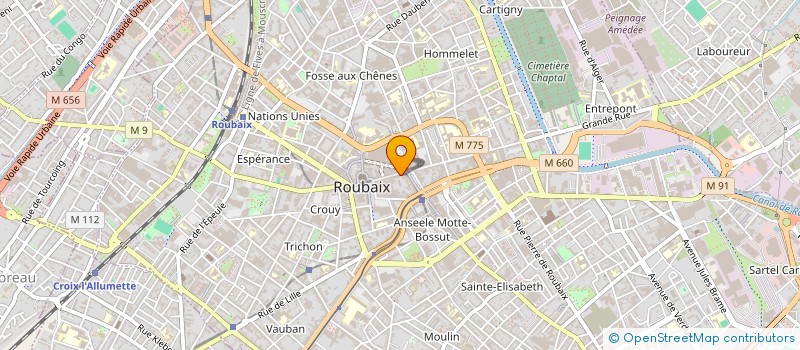 localisation de l'entreprise EAZY PUB à ROUBAIX