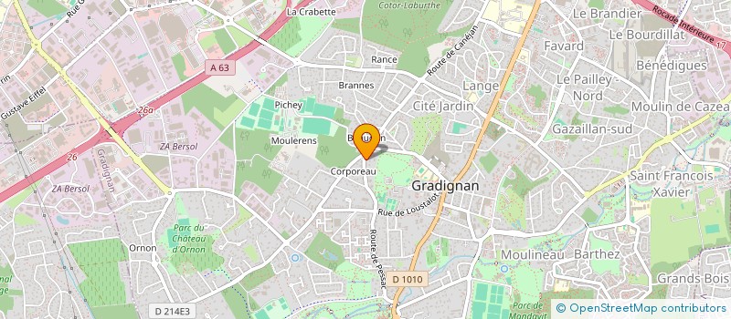 localisation de l'entreprise EB 192  GRADIGNAN