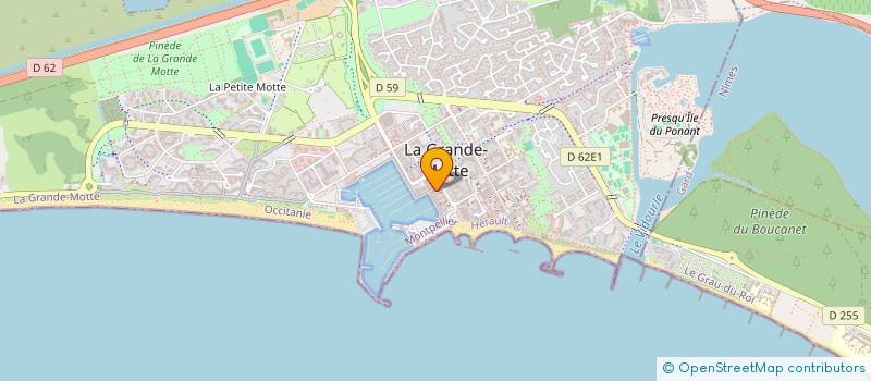 localisation de l'entreprise EB à LA GRANDE-MOTTE