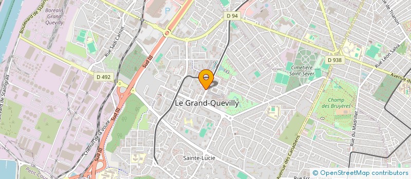 localisation de l'entreprise EB  LE GRAND-QUEVILLY