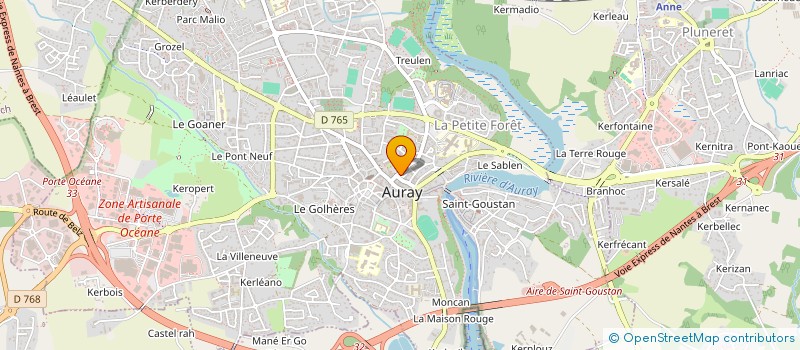 localisation de l'entreprise EB 56 à AURAY