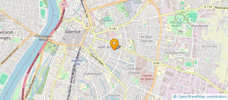 localisation de l'entreprise EB-67 à VALENCE