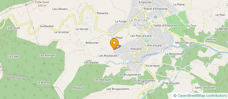 localisation de l'entreprise EB 83 à COGOLIN