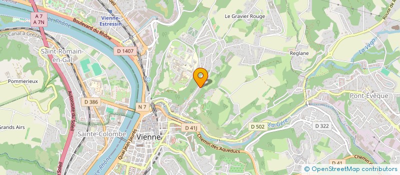 localisation de l'entreprise EB  VIENNE