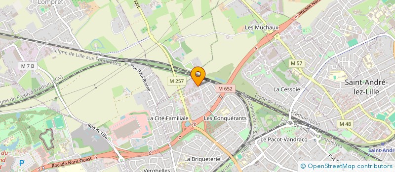 localisation de l'entreprise EB à LAMBERSART