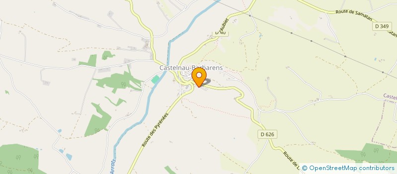 localisation de l'entreprise EB A SASIAN  CASTELNAU-BARBARENS