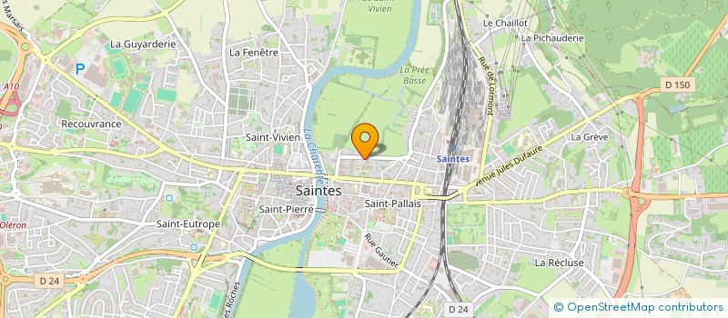 localisation de l'entreprise EB ACCOMPAGNEMENT PRO  SAINTES