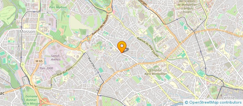 localisation de l'entreprise EB ALIMENTATION à MONTPELLIER