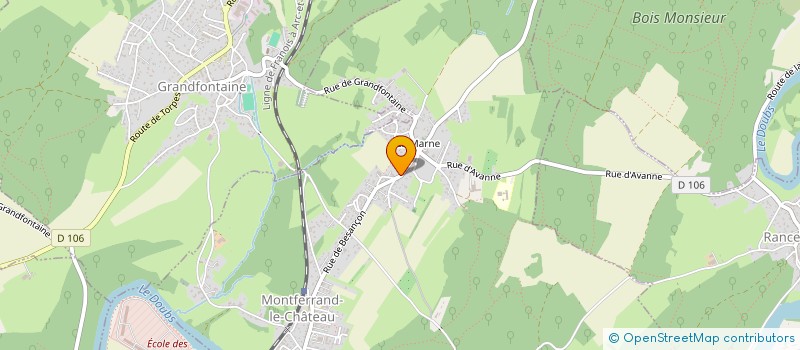 localisation de l'entreprise EB AVENIR TOITURE SOLAIRE  MONTFERRAND-LE-CHATEAU