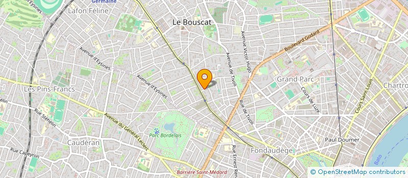 localisation de l'entreprise EB COACHING à LE BOUSCAT