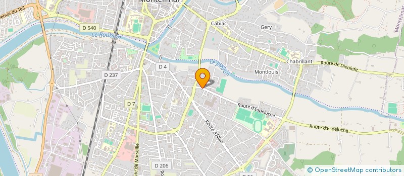 localisation de l'entreprise EB CONCEPT  MONTELIMAR