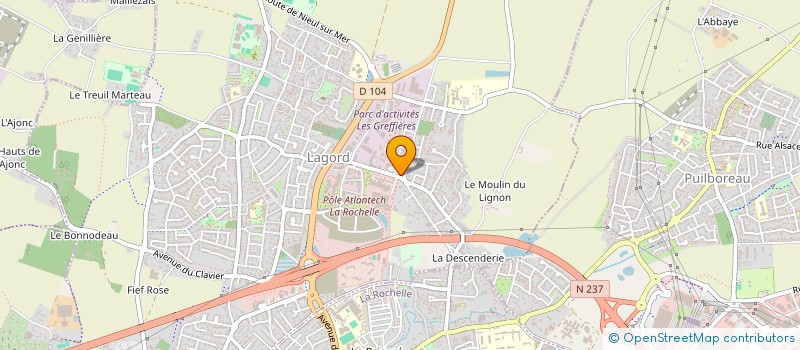 localisation de l'entreprise EB CONCEPTION PLOMBIER CHAUFFAGISTE  LAGORD