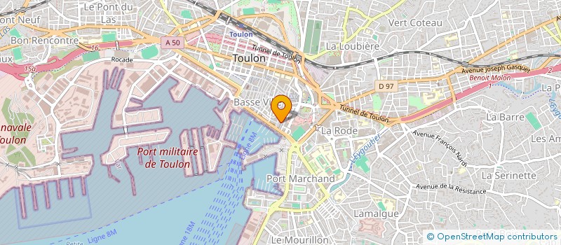 localisation de l'entreprise EB CONSTRUCTION à TOULON