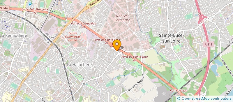 localisation de l'entreprise EB CONSTRUCTIQUE à NANTES