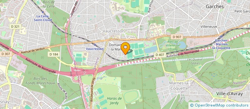 localisation de l'entreprise EB CX CONSULTING  MARNES-LA-COQUETTE