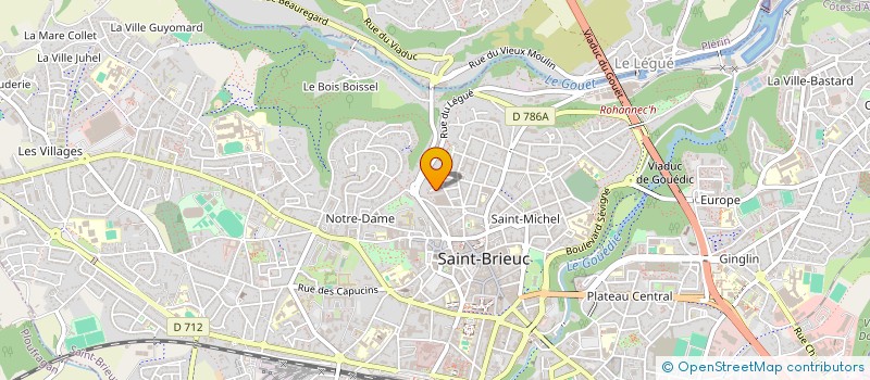 localisation de l'entreprise EB DEVELOPPEMENT à SAINT-BRIEUC