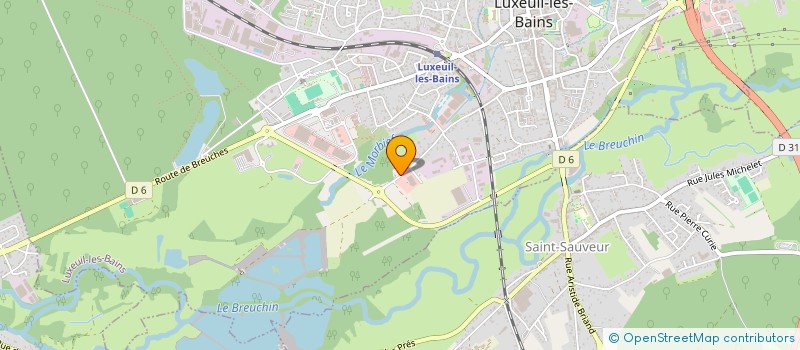 localisation de l'entreprise EB-DIAG  LUXEUIL-LES-BAINS