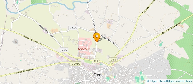 localisation de l'entreprise EB DIFFUSION à TRETS