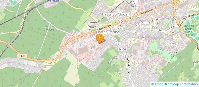 localisation de l'entreprise EB DIFFUSION CUISINELLA à BESANCON