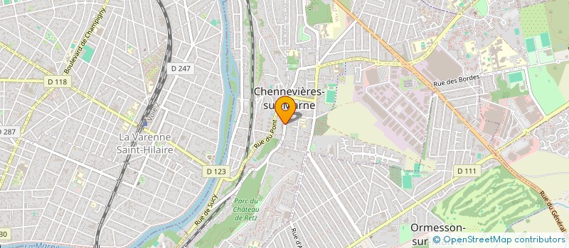 localisation de l'entreprise EB ENTREPRISE  CHENNEVIERES-SUR-MARNE