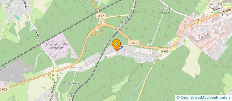 localisation de l'entreprise EB ENTREPRISES  GRANDFONTAINE