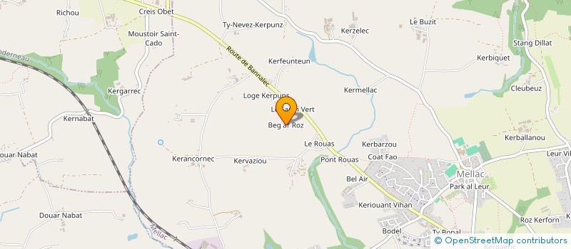 localisation de l'entreprise EB EXPERTISES à MELLAC